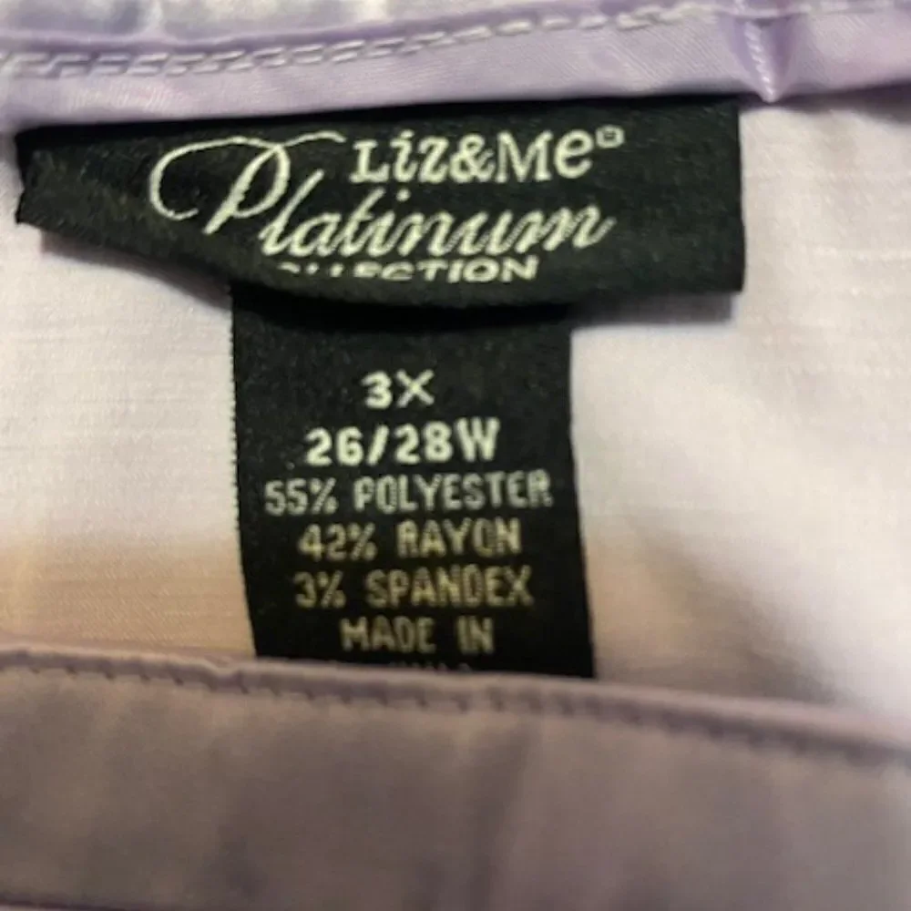 Liz & Me Platinum Collection Lavendar skirt, size 3X